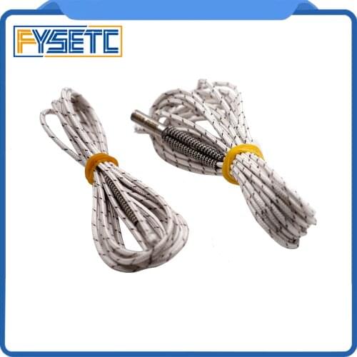 1pc Heating Tube 12V/24V 50W Ceramic Cartridge Heater Mendel For HotEnd J-Head Extruder 6*20mm 3D Printer Parts 1M/2M