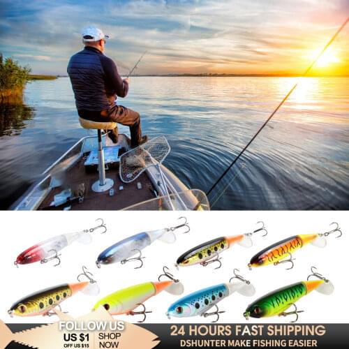 1Piece Topwater Minnow Fishing Lure 100mm/105mm Whopper Popper Fishing Floating Wobblers Pike Baits Shads Tackle