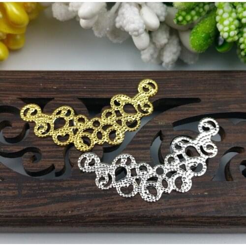 20pcs 14x32mm Filigree butterfly Wraps Metal Charms For Embellishment Scrapbook DIY Jewelry Metal Craft Wraps