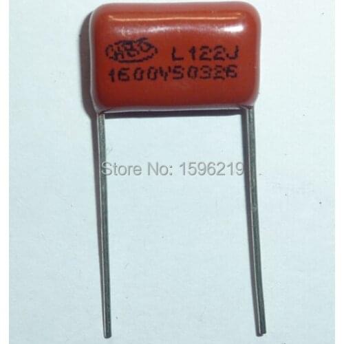 20pcs CBB capacitor 122 1600V 122J 1.6KV 1200pF 1.2nF P15 CBB81 Metallized Polypropylene Film Capacitor