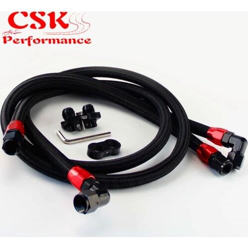Oil cooler Adapter Hose Kit For BMW E36 Euro,E82,E9X 135/335,E46 M3 Black