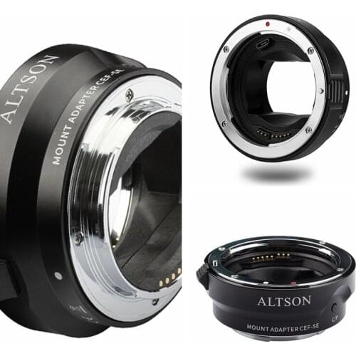 CEF-SE Fast Auto Focus Function Electronic Iris Control Contrast detection For Canon EF/EF-S Lens to Sony E-mount Camera
