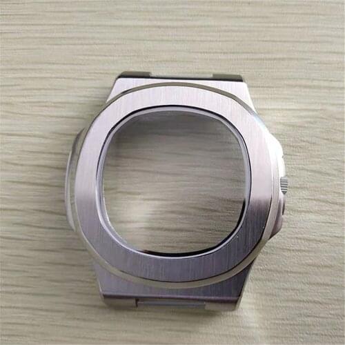 41MM Watch Case for Miyota 8205/8215 for Mingzhu 2813/3804 Watch Movement Repair Parts Silver Band Case