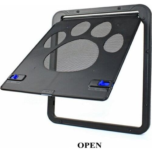 Pet Door New Safe Lockable Magnetic Screen Outdoor Dogs Cats Window Gate House Enter Freely Fashion Pretty Garden Easy Install