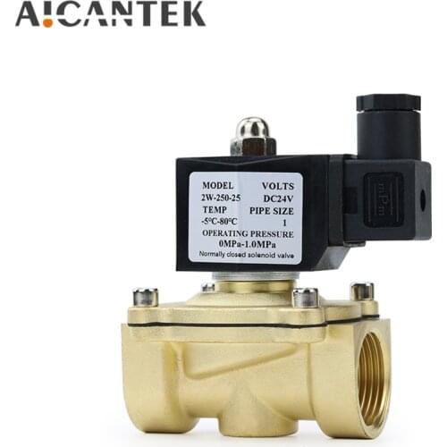 1/4" 3/8" 1/2" 3/4" 1" DN8/10/15/20/25/32 Electric Solenoid Valve Normally Closed IP65 for Water Oil Air 12V 24V 220V 110V
