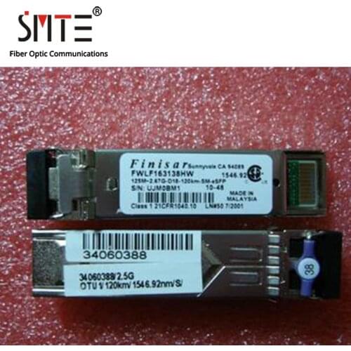 FINISAR FWLF163138HW 1546.92NM 125M-2.67G-D18-120KM-SM-eSFP DWDM Single-Mode Fiber Optic Module FCMJ-8521-3s New Model