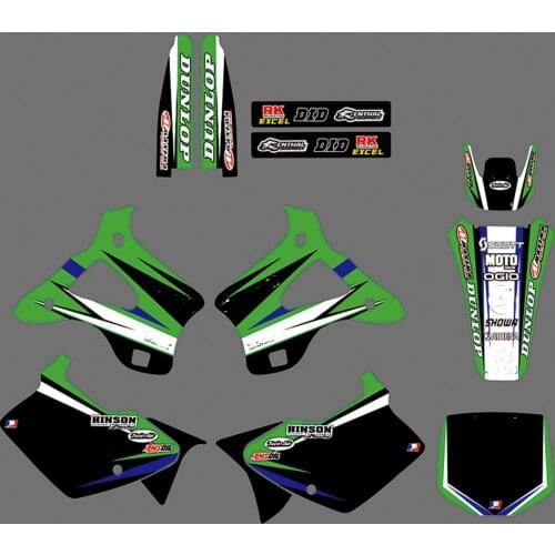 Free Custom Motorcycle Graphics Backgrounds 3M Stickers Decals For Kawasaki KX125 KX250 1994 1995 1996 1997 1998 KX 125 KX 250