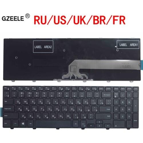 Russian Keyboard FOR DELL Inspiron 15 3000 5000 3541 3542 3543 5542 5545 5547 15-5547 15-5000 15-5545 17-5000 RU laptop keyboard