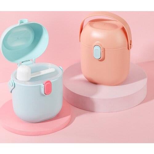 High-capacity Baby Food Storage Box Essential Cartoon Infant Milk Powder Box Fruit Snacks Feeding Food Storage Container Box
