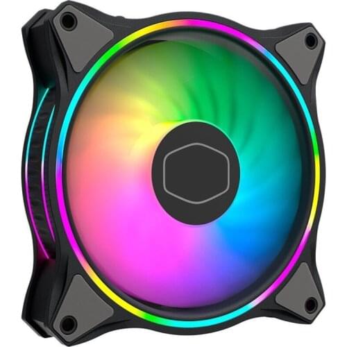 Cooler Master MasterFan MF120 HALO Dual Ring Addressable RGB Fan for PC Computer Case Liquid Radiator P82A