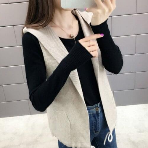 2021 Autumn Winter Women Pullovers Waistcoat Sweater Female Vest Knitted Retro V-neck Tops Ladies Fashion Elegant Jumper H576