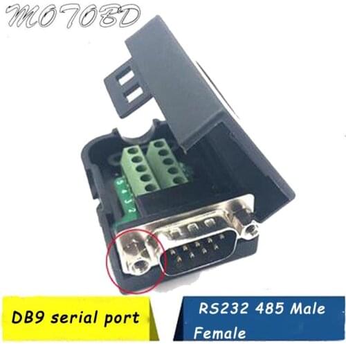 DB9 Connector RS232 Male Female D-SUB DB15 9 Pin 15Pin Plug RS485 Breakout Terminals 21/24 AWG Wire Solderless COM Connectors