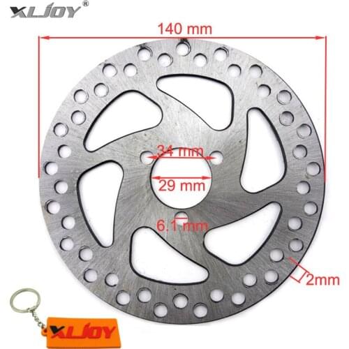 XLJOY 140mm 29mm Gas Electric Scooter Brake Disc Rotor For 47cc 49cc 2 stroke Pocket Bike Mini Dirt Kids ATV Quad