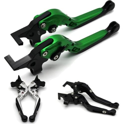 With logo Motorcycle Frame Ornamental Foldable Brake Handle Extendable Clutch Lever For Buell XB12 XB-12 all models up to 08only