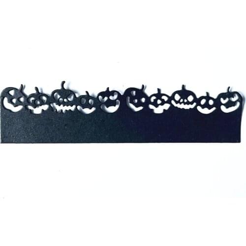Happy halloween pumpkin border decoration Metal Cutting Dies DIY Scrapbook Paper Cards Embossing Craft Die Cut handmade craft