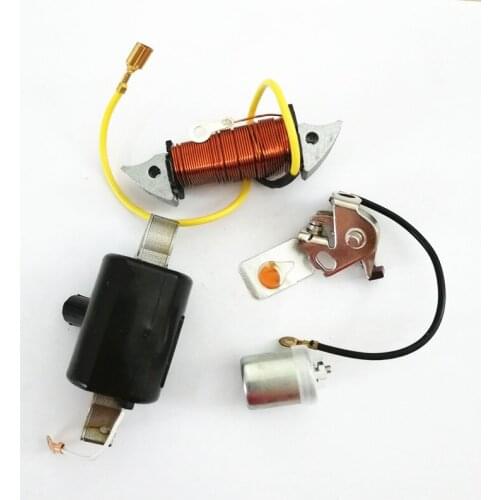 Light Coil + Ignition coil + capacitor + Terminator Contact for Zundapp Kreidler Hercules KTM Alternator PUCH STATOR 17w 6v