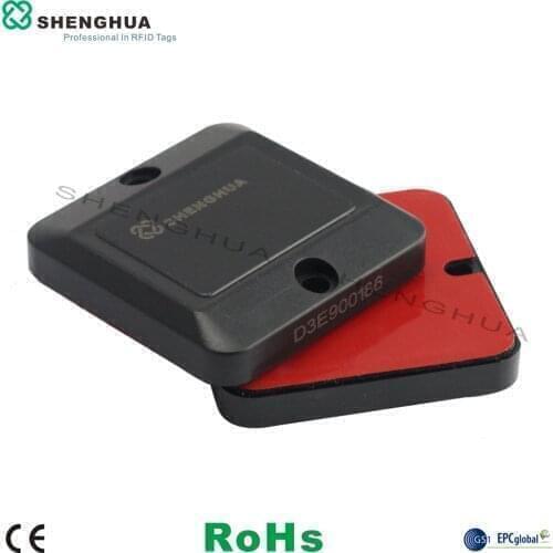 10pcs/pack Long Range anti metal uhf rfid tag Waterproof on metal sticker rfid adhesive label with hole for metal asset tracking