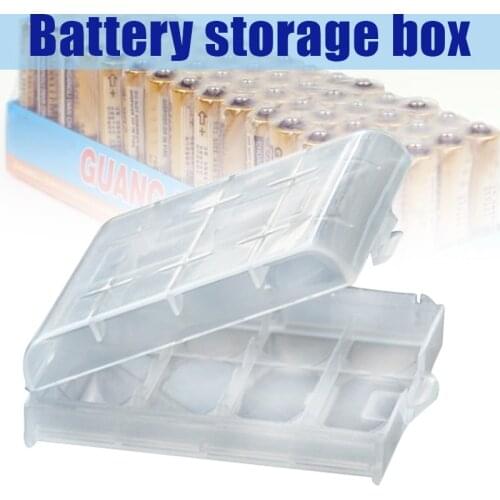 10 Pcs Plastic Case Holder Storage Box Cover For Rechargeable AA And AAA Batteries B1