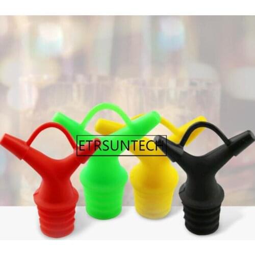 200pcs Soy Oil Bottle Silicone Double Mouth Bottle Stopper Wine Sauce Pour Liquid Nozzle Kitchen Accessories