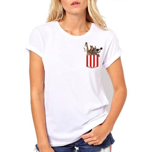 2019 Fashion kawaii T shirt Women Summer Tops Casual 3D The incredible pocket circus Print and Short Sleeve O-neck funny t-shirt