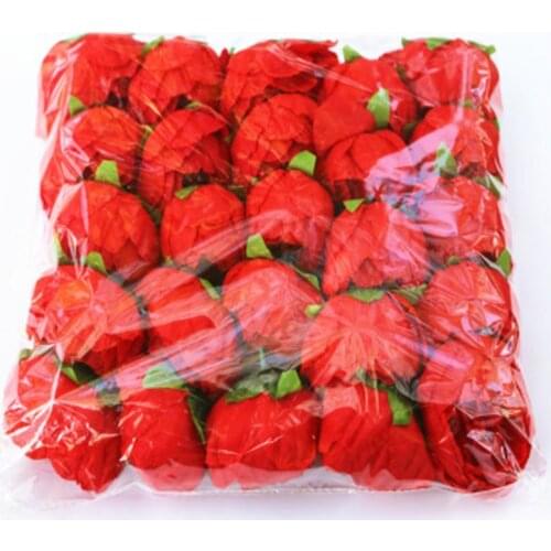 5pcs/lot Colorful Silk Rose Head 9cm Artificial flower Wedding Party Home Decoration DIY Wreath Scrapbook Gift Box Fake Flower