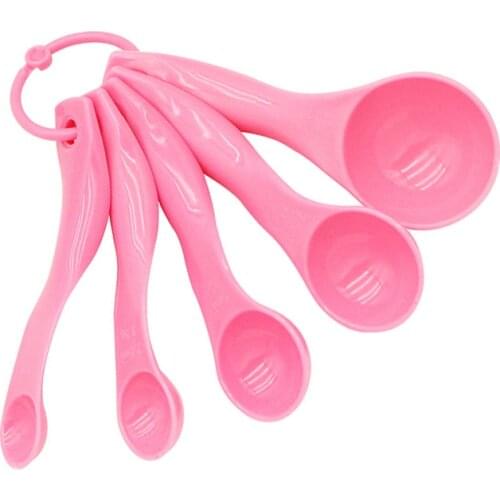 5-piece Double Scale Measuring Spoon Ml/g Milk Powder Color Plastic Measuring Spoon Kitchen Baking Measuring Tools Dropshipping