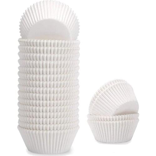 Cupcake Cases 500 Pcs White Cake Baking Cases For Cupcakes Paper Baking Cups Cupcake Liners Cake Cases For Baking Cup