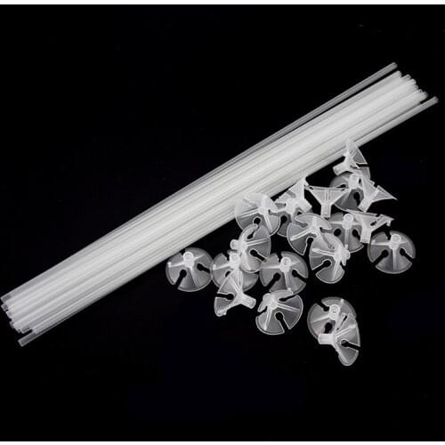 Latex Balloon Sticks Clear PVC Rods Balloons Stand Holder Sticks With Cup Kids Birthday Party Wedding Decoration Accessories