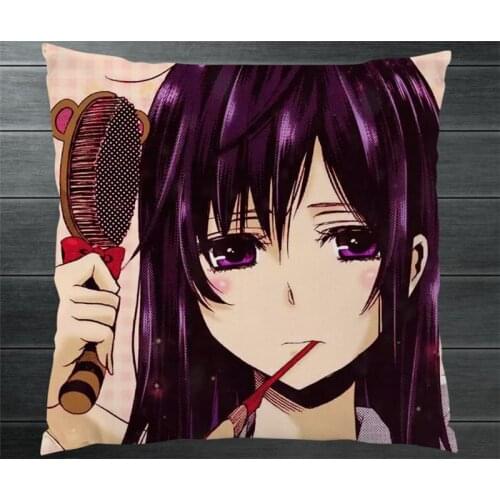Anime Citrus Aihara Yuzu Aihara Mei Two Side Pillowcases Hugging Pillow Cushion Case Cover Otaku Cosplay Gift New P3