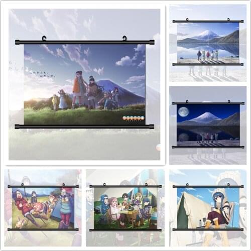 Laid-Back Yuru Camp Nadeshiko Kagamihara Rin Shima Anime Manga HD Print Wall Poster Scroll