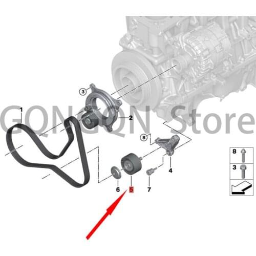 CAR reversing roller bm wEF80 M3 M3 F82 M4 M4 M4 GTS F83 M4 M4 F80 M3 LCI M3 F82 M4 M4 GTS F87 M2 M2 F83 M4 LCI M4 Tensioner pul