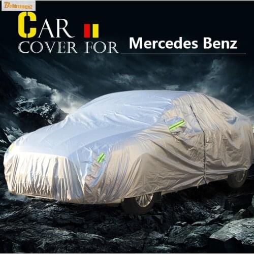 Buildreamen2 Car Cover Sun Snow Rain Scratch Resistant Waterproof Cover For Mercedes Benz CLS Class CLS320 CLS350 CLS400 CLS500