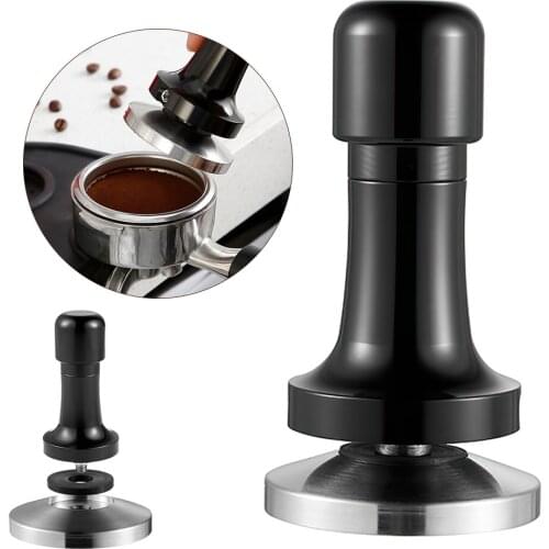 58mm Coffee Tamper 304 Stainless Steel Espresso Coffee Powder Press Hammer Flat Base Tamper Coffee Accessories