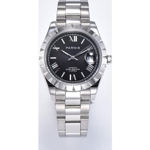 Parnis 39mm Mens luxury Automatic Watches Sapphire glass MIYOTA 8215 Movement Automatic mechanical Watch