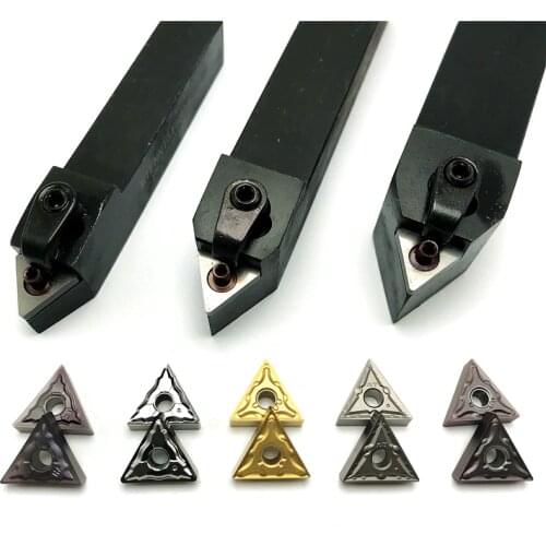 MTENN1616H16 MTENN2020K16 MTENN2525M16 External Turning Tool Holder +Carbide Inserts TNMG 160404 TNMG160408 Lathe Cutting Tools