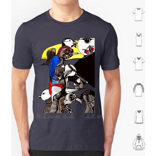 Bird Life T Shirt Print Big size 6XL Cotton New Cool Tee A Bald Eagle A Puffin A Flycatcher A Cassowary A River Skimmer A