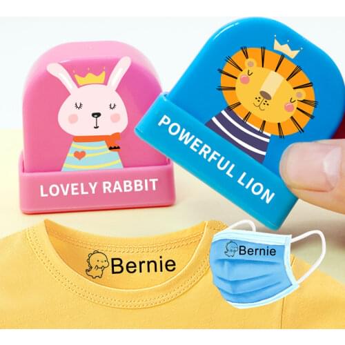 Custom-Made Baby Name Stamp DIY for Children Seal Student Clothes Chapter Not Easy To Fade Security Name Stamp Sticker Gift