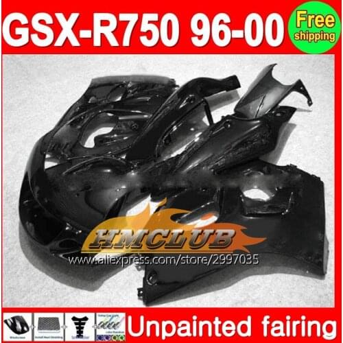 Body Unpainted Full Fairing Kit For SUZUKI GSX-R750 96-00 GSXR750 GSXR 750 96 97 98 99 00 1996 1997 1998 1999 2000 Fairing