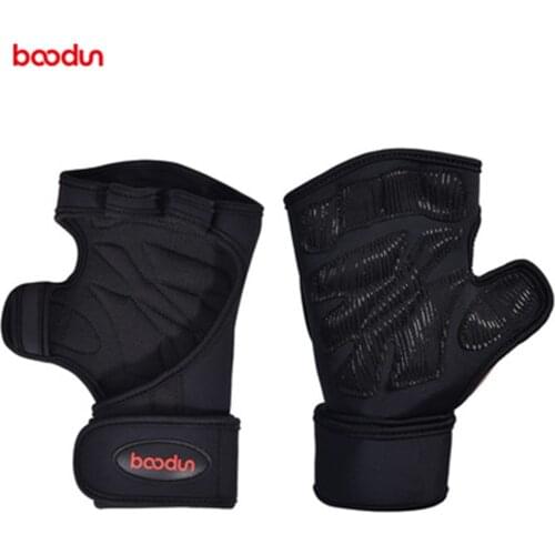 Cross Training Silicone Padding Sports Gloves with Wrist Support Fitness WOD Weightlifting Gym Workout no Calluses Strong Grip