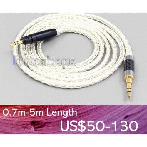 LN007211 16 Core OCC Silver Plated Headphone Earphone Cable For Ultrasone Performance 820 880 Signature DXP PRO STUDIO