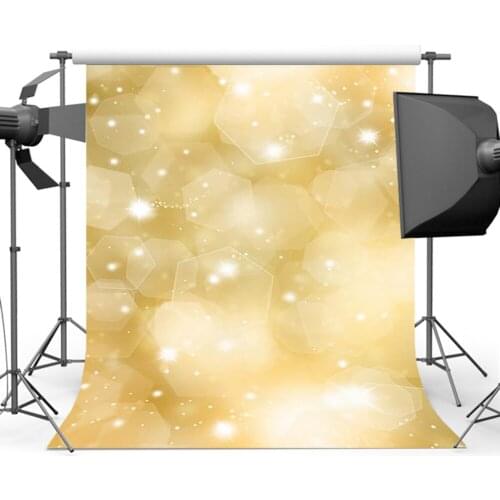 MOCSICKAYellow Bokeh Backdrop Background for Children Photography Props Sparkly Photographic Backdrops HG-134