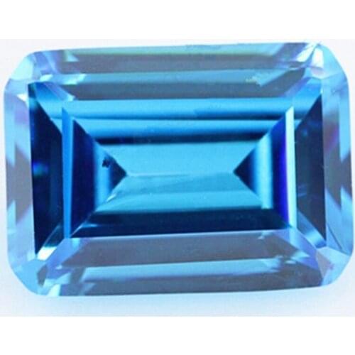 Unheated 5.30 Cts AAAAA Natural Mined 8mmx10mm Sri-Lanka Sapphire Emerald Cut VVS Gem