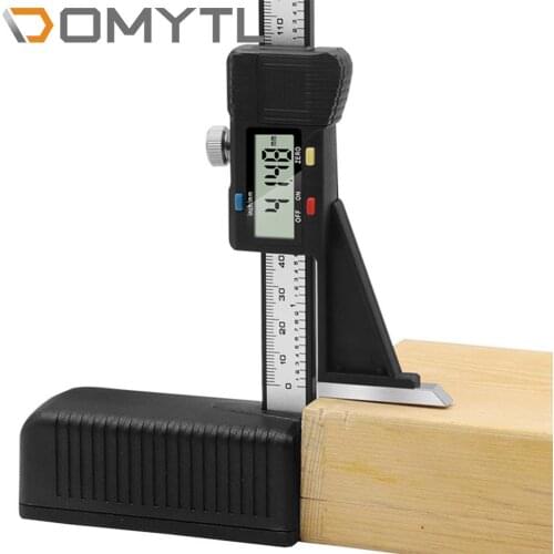 0-150mm Height Ruler Woodworking Table Saw LCD Vernier Caliper Marking Gauge