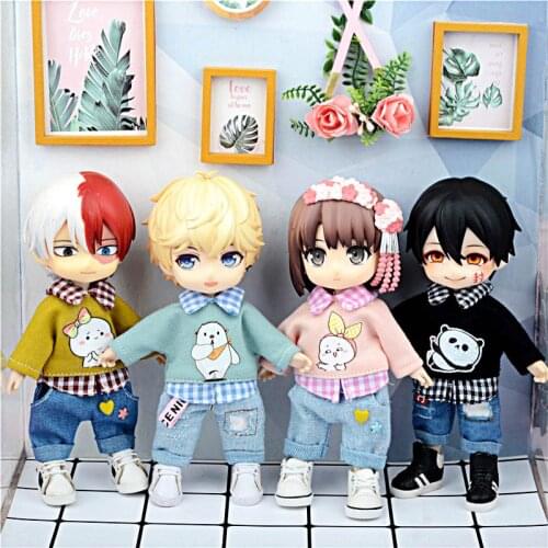 HOUZIWA OB11 Doll Clothes 1/12 BJD Doll Shirt