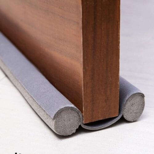 Reduction noise dust proof draft Flexible stopper window door Weatherstrip sealing 93CM bottom sound Blocker Sealer Wind under
