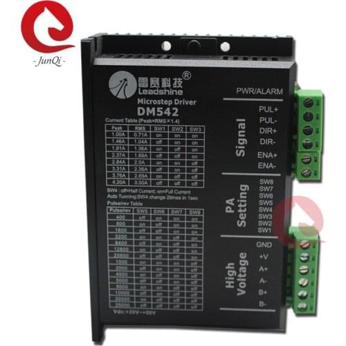 Leadshine DM542 CNC Stepper Drive 2ph 1~4.2A 20~50VDC Matching Nema23 34 Stepping motor