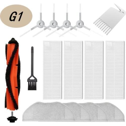 Whole Set Washable Accessories Suitable for Xiaomi SKV4136GL ,Main Side brush + Hepa Filter+Cloth Mop Parts Kits