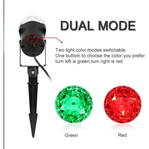 Waterproof Magical Spotlight Rotating Led Projector Light With Flame Lightings For Christmas Festival Decorations Home care