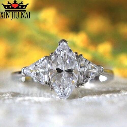 CZ wedding Cut Jewelry Princess Ring High Quality Transparent Zircon CZ Lady Ring Leisure Jewelry Fashion Gift womens rings