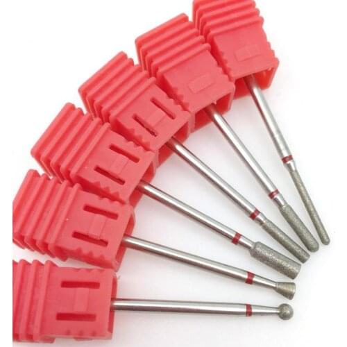 1PC Diamond Burr Electric Nail Drill Bit Nail Rotary Art Tool Nail Milling Cutter For Manicure Polishing Machine